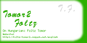 tomor2 foltz business card